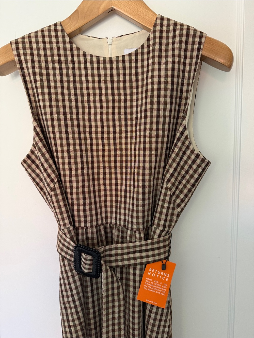 LK Bennett Rae Check Dress US 14 / XL - Picture 5 of 8